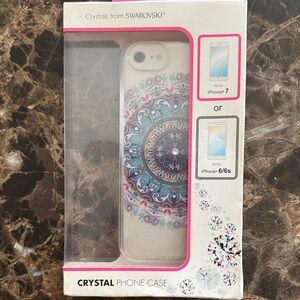 Swarovski Crystal Phone Case with Blue and Purple Accents